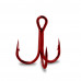 Round treble hook ST-36 #8 RED K-2504-008