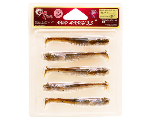 Nano minnow 3.5ʺ 54-90-3d-6 кальмар 5 шт