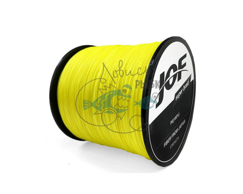 Шнур плетеный 4Х JOF желтый 300м 28LB