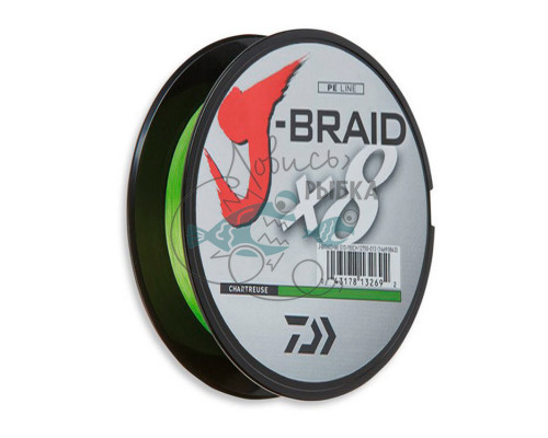Шнур Daiwa J-Braid X8 0,10mm 150m chartreuse 12750-010