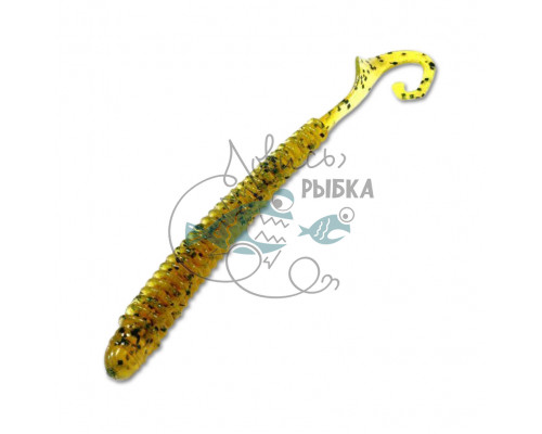 Силикон Reins G-Tail Saturn 4ʺ 429 Motor Oil Pepper (12 шт/уп.)