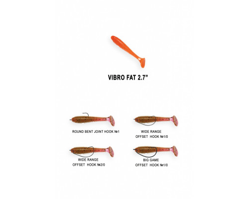 Vibro fat 2.8ʺ 1-71-5-4 креветка 5 шт