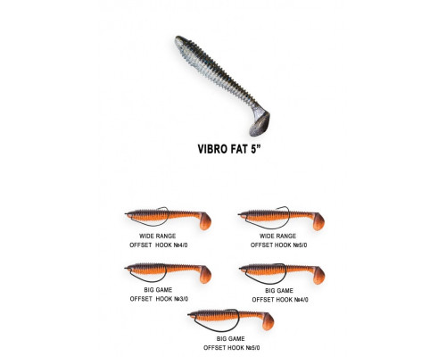 Vibro fat 4.7ʺ 39-120-30d-6 кальмар 4шт