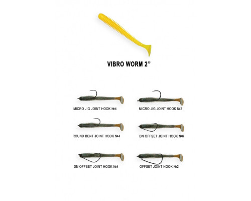 Vibro worm 2ʺ 3-50-9-1 анис 8 шт