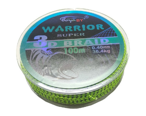 Шнур Boya BY Warrior super 100м 3D 4-х жильный 0,35