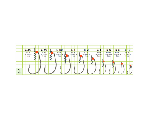 WORM 101 LEHS #2/0 BN 3шт. KE-3215-200