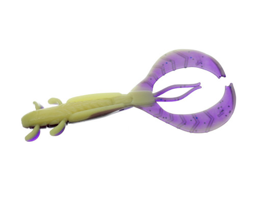Силикон Flagman FL Craw 2,5ʺ #0527 Violet/Lime Chartreuse, FFLC25-0527