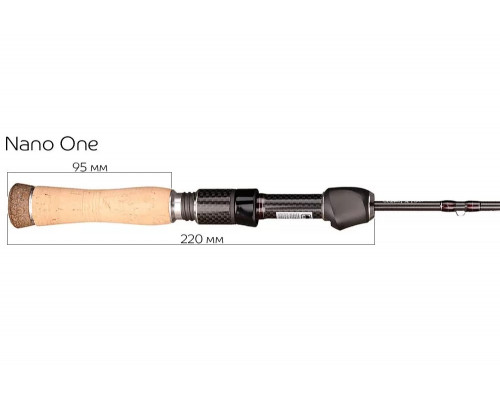 Спиннинг Nano One NSR612S XUL (0,3-2,5g 186cm 6'1ʺ 0,15-0,3 PE Slow Action) NSRC612XULS