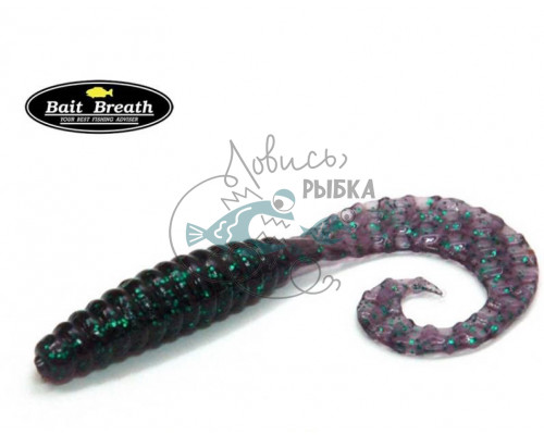 Приманка Bait Breath Curly Grub 4,5ʺ (8шт) (Ur26 Junberg/green*seed) FS0011470