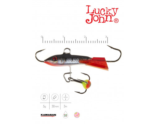 Балансир Lucky John CLASSIC 3 + тройник) 12HRT
