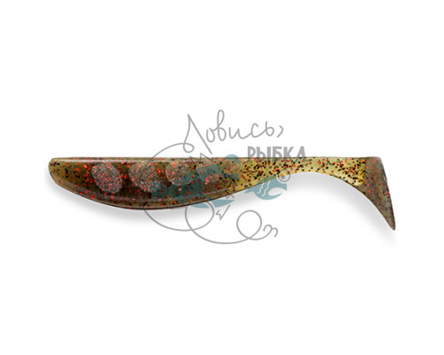 Wizzle Shad 5ʺ (4шт), #045 - Green Pumpkin/Red & Black 10089121