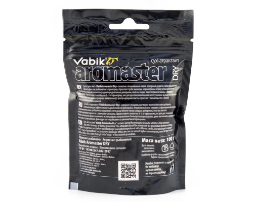 Аттрактант Vabik AROMASTER-DRY Капризный карась 100г