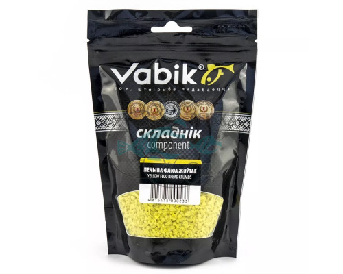 Компонент прикормки Vabik Печиво флуо желтое 150г