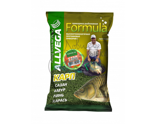 Прикормка ALLVEGA ʺFormula Carp Hempʺ 0,9кг (КАРП КОНОПЛЯ)