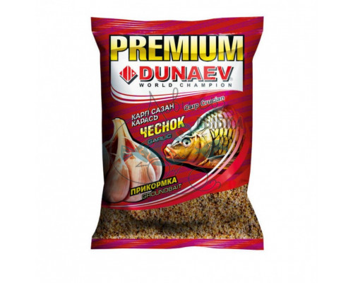 Прикормка ʺDUNAEV-PREMIUMʺ 1кг Карп-Сазан Чеснок FLZ029