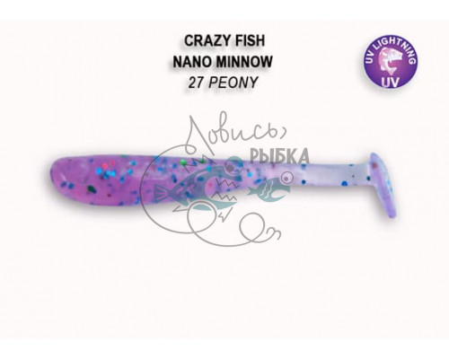 Nano minnow 1.6ʺ 6-40-27-6 кальмар 8 шт