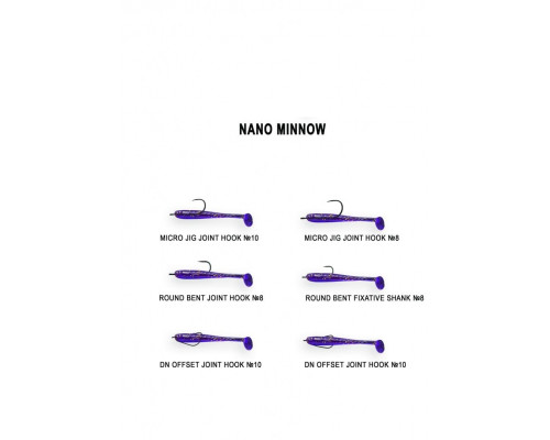 Nano minnow 1.6ʺ 6-40-73-6 кальмар 8 шт