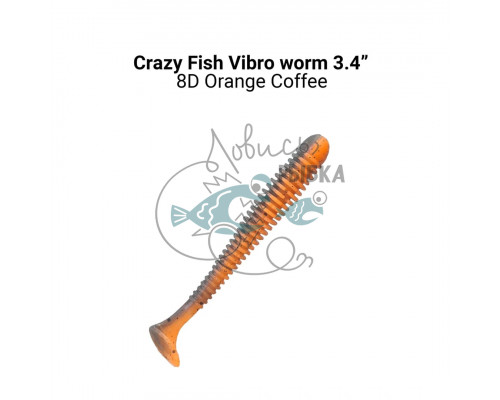 Vibro worm 3.4ʺ 12-85-8d-6-F кальмар 5 шт