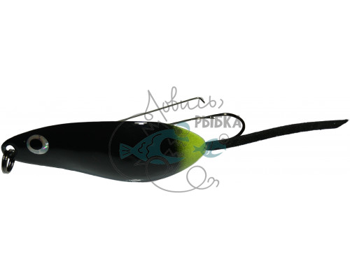 Блесна Незацепляйка мышь (black-chartreus) 13гр.