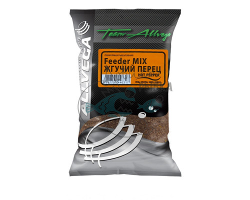 Прикормка ALLVEGA ʺTeam Allvega Feeder Mix Hot Pepperʺ 1 кг (ЖГУЧИЙ ПЕРЕЦ)