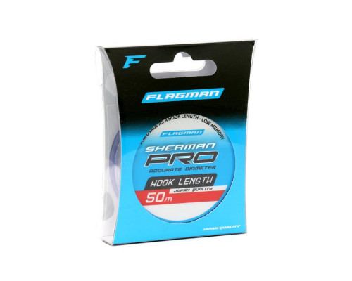 Леска FLAGMAN SHERMAN PRO HOOKLENGTH 50м 0,181мм SHPH_0,181