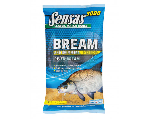Прикормка Sensas 3000 RIVER BREAM 1кг
