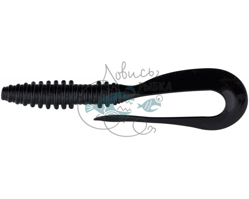 Силикон Keitech Mad Wag Slim 4.5ʺ (9 шт/упак) ц:001 Black
