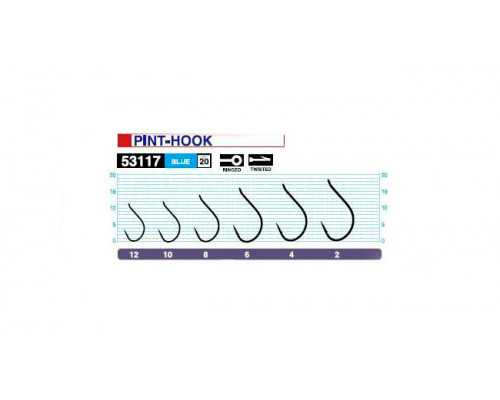Крючки ʺOWNERʺ Pint Hook blue №8 11шт 53117-08