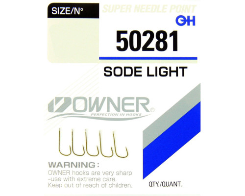 Крючки ʺOWNERʺ Sode Light brown №16 14шт 50281-16