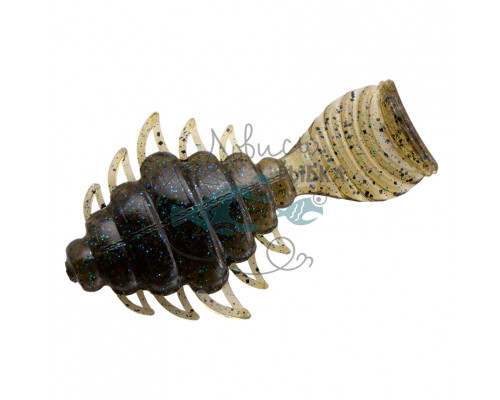 Приманка Bait Breath U30 Flat BUGSY 2.4ʺ (8шт.) (#735 Dark Green Pumpkin/Blue ・Green)