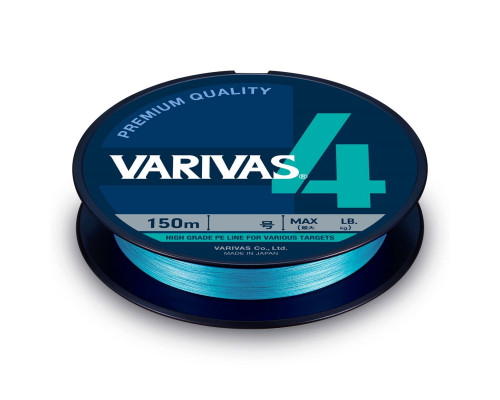 Шнур Varivas PE Line Water Blue X4 150m Max 11.32kg #1.5 VA 13605