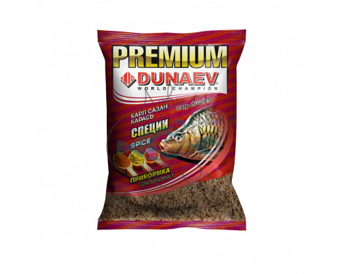 Прикормка ʺDUNAEV-PREMIUMʺ 1кг Карп-Сазан Специи FLZ027