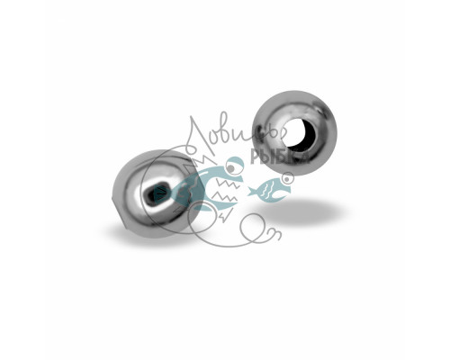бусины металлические ROUND BEADS Ni 30шт Ø2,38 AL-4000-02