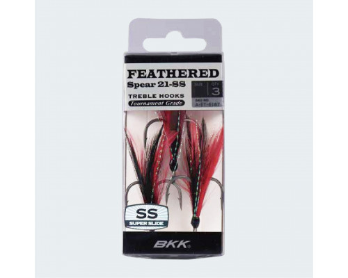 Тройник BKK Feathered с пером 21-SS #5 A-ET-6164