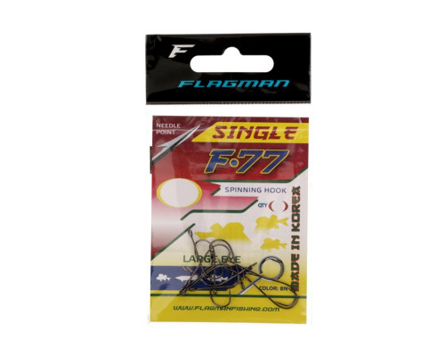 Крючок FLAGMAN F77 Single #08 14шт FF77-08