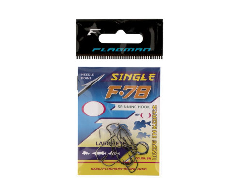 Крючок FLAGMAN F78 Single #12 16шт FF78-12