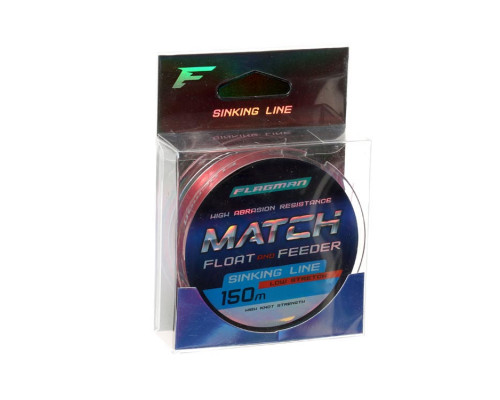 Леска Flagman MATCH AND FEEDER SINKING LINE 150m 0,20mm FL10150020
