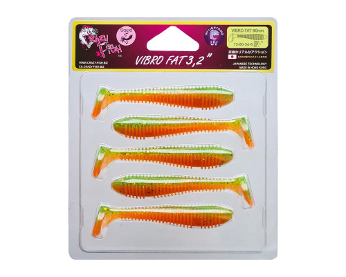 Vibro fat 3.2ʺ 73-80-5d-6 кальмар 5 шт