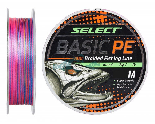 Шнур Select Basic PE 150m (разноцв.) 0.08mm 8lb/4kg 1870.30.90