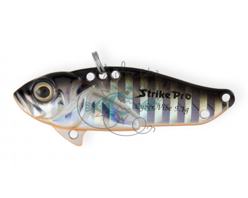 Блесна Strike Pro Cyber Vibe 45мм 9.1гр Black Silver OB (JG-005C#A70-713)
