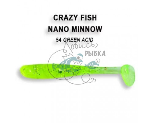 Nano minnow 1.6ʺ 6-40-54-6 кальмар 8 шт