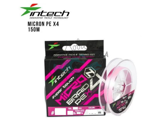 Шнур плетеный Intech MicroN PE X4 100m (0.4 (10lb/ 4.54kg)) FS0641884