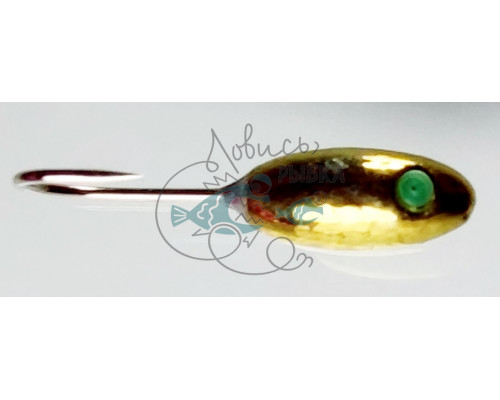 Мормышка Intech Ice Jig Овсинка с отверстием ø3.0 (#01 золото) FS0634310