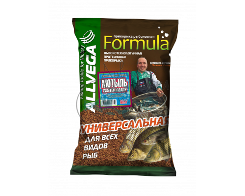Прикормка зимняя готовая ALLVEGA ʺFormula Winter Readyʺ 0,9кг (МОТЫЛЬ)