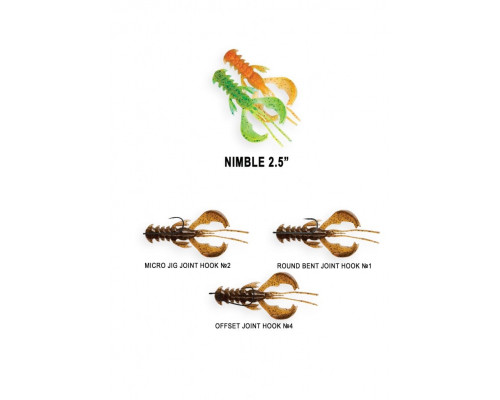 Nimble 2.5ʺ 44-65-22-6 кальмар 7 шт