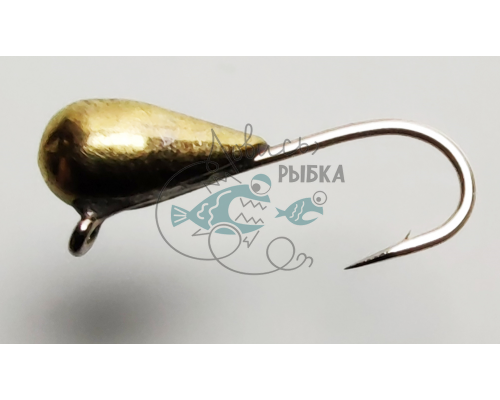 Мормышка Капля ø3мм золото 0,42гр