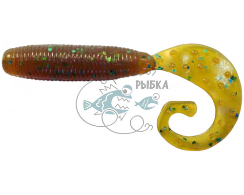 Силикон Reins Fat G-Tail Grub 2ʺ 565 Motor Oil Green Flake (20 шт/уп.) 1552.03.45