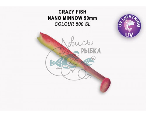 Nano minnow 3.5ʺ 54-90-500SL-7-F креветка+кальмар 5 шт