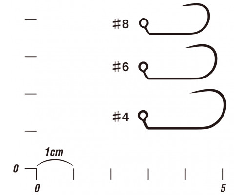 Крючок Decoy AH-12 Area Hook Jiggy 06, 10 шт/уп 1562.08.75