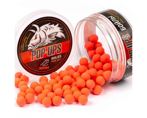 Бойлы плавающие MINENKO STRAWBERRY (Fluo) Pop-Up 12мм 5536